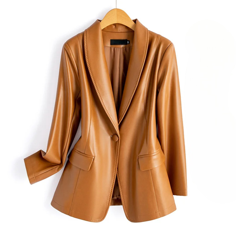 Delinda Leather Blazer - Jack Hafford