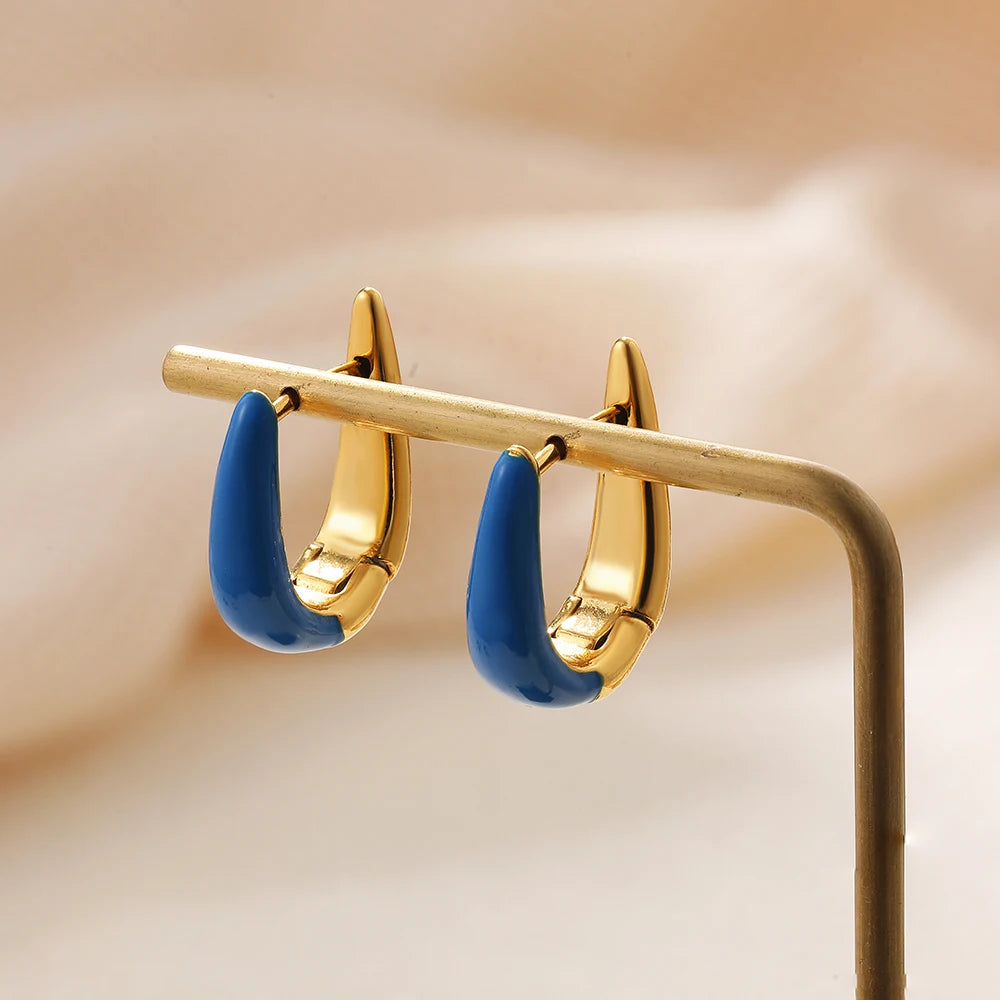 24.99 - 49.99 - 7.00, Make AI picture of model with the earring like Clara Glaze Hoop Earrings - Jack Hafford