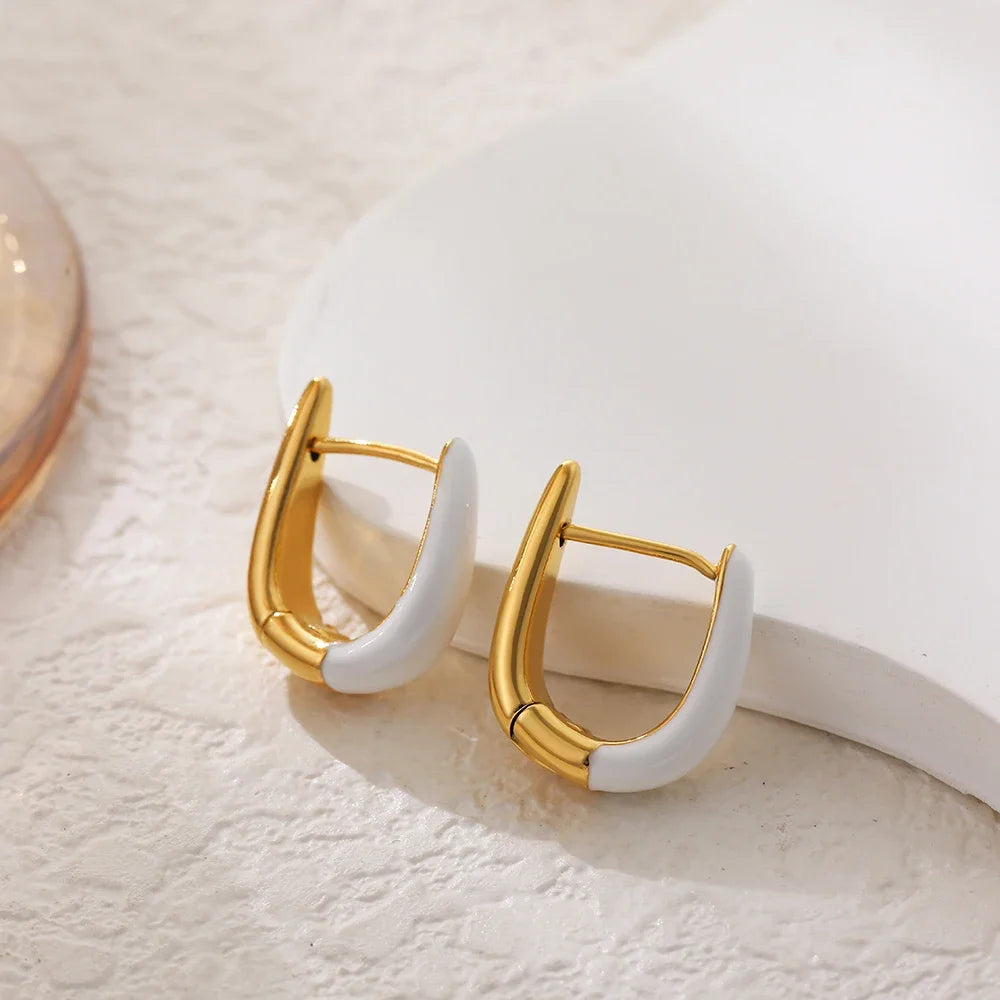 24.99 - 49.99 - 7.00, Make AI picture of model with the earring like Clara Glaze Hoop Earrings - Jack Hafford