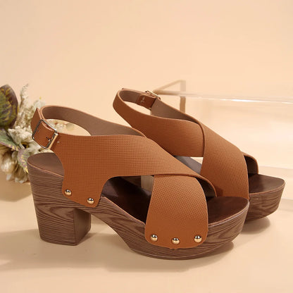 Milena Block Heel Sandal - Jack Hafford