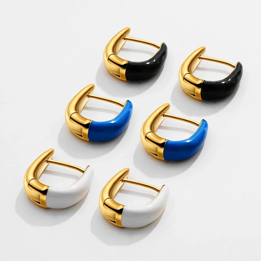24.99 - 49.99 - 7.00, Make AI picture of model with the earring like Clara Glaze Hoop Earrings - Jack Hafford