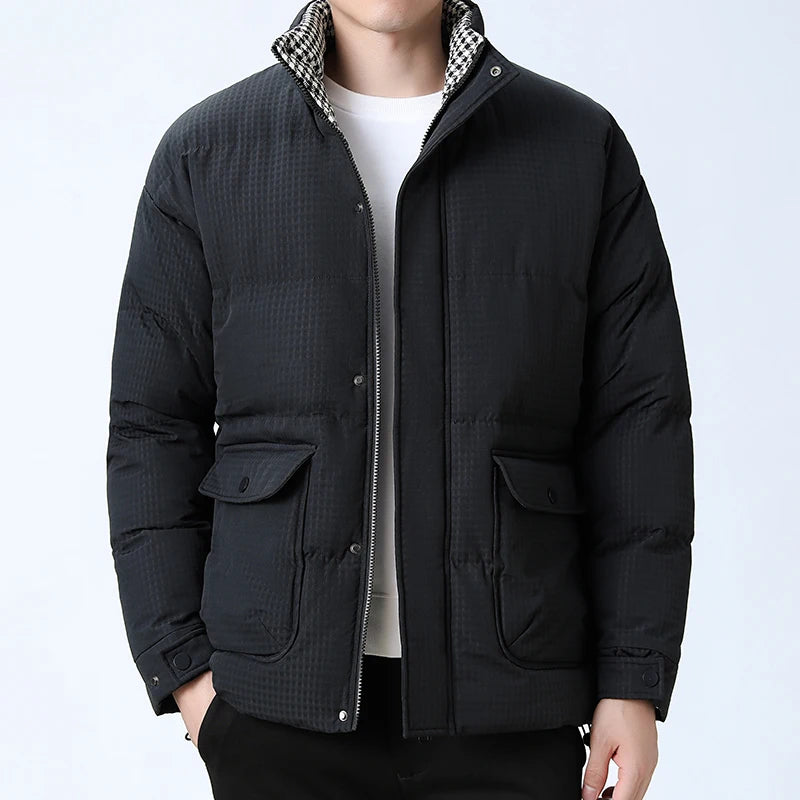 Lorenzo Grid Puffer Jacket