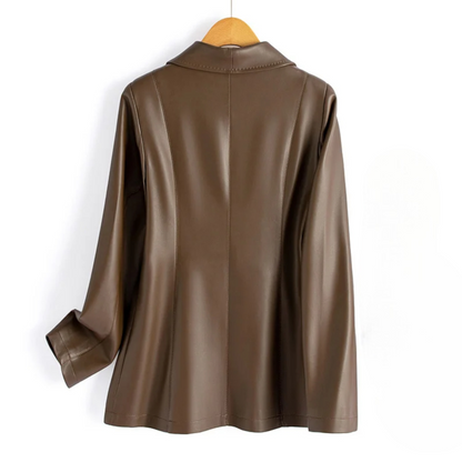 Delinda Leather Blazer - Jack Hafford