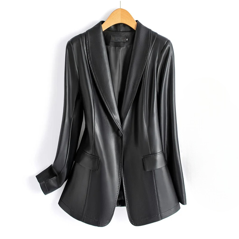 Delinda Leather Blazer - Jack Hafford