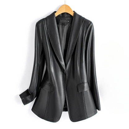 Delinda Leather Blazer - Jack Hafford