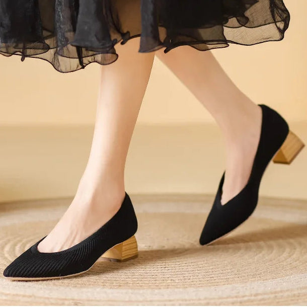 Coralia Low Heel Pumps - Jack Hafford