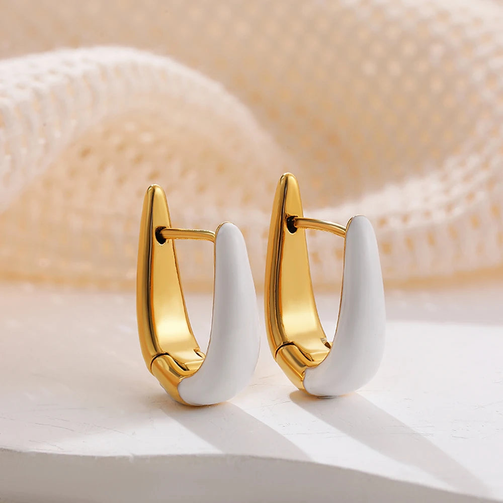 24.99 - 49.99 - 7.00, Make AI picture of model with the earring like Clara Glaze Hoop Earrings - Jack Hafford