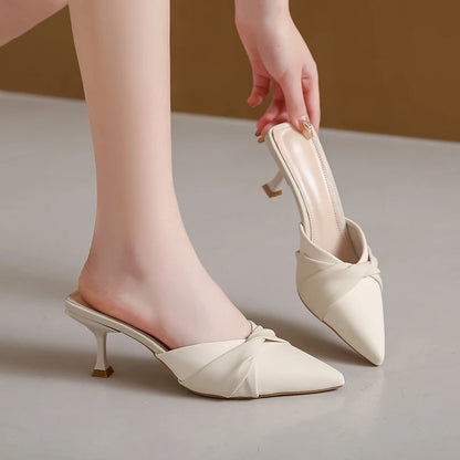 Sabrina Kitten Heel Mule