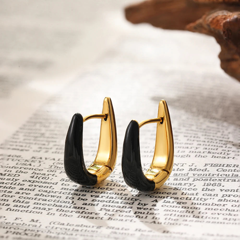 24.99 - 49.99 - 7.00, Make AI picture of model with the earring like Clara Glaze Hoop Earrings - Jack Hafford