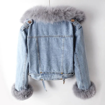 Bertoli Fur Denim Jacket