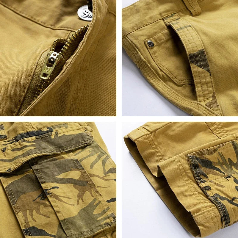 New Summer Men Cotton Cargo Shorts Men Fashion Breeche Bermuda Beach Jogger Shorts Men Tactical Casual Shorts Male Dropshipping - Jack Hafford