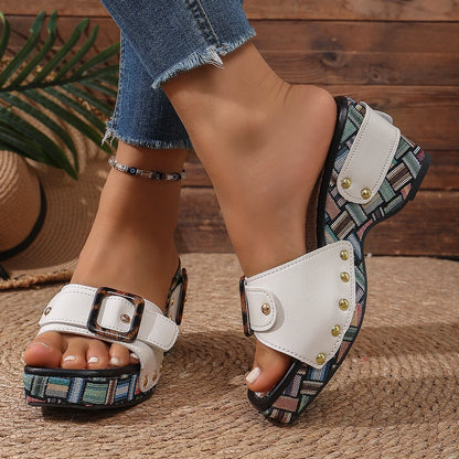 Sintara Wedge Slide Sandals