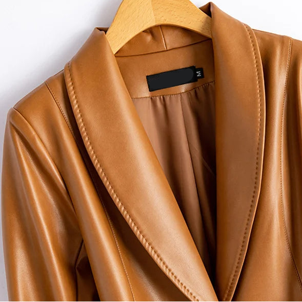 Delinda Leather Blazer - Jack Hafford