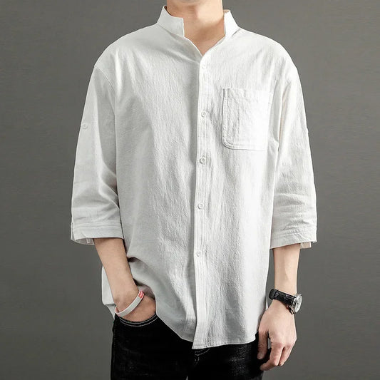 Wesley Linen Blend Shirt - Jack Hafford