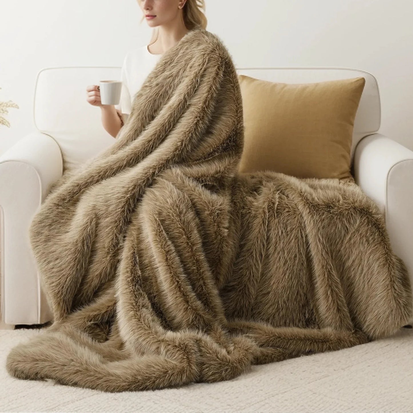 Essenza Fur Throw Blanket