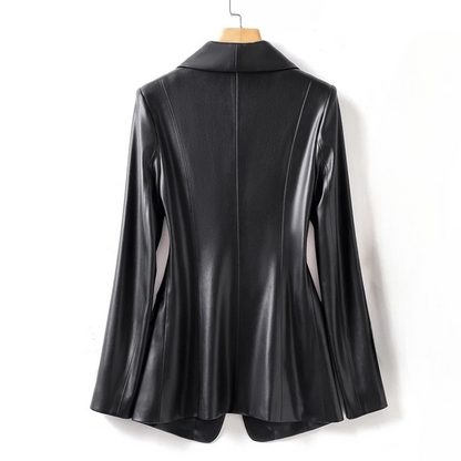 Delinda Leather Blazer - Jack Hafford