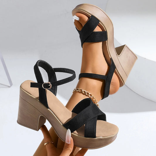Mia Block Heel Sandal - Jack Hafford