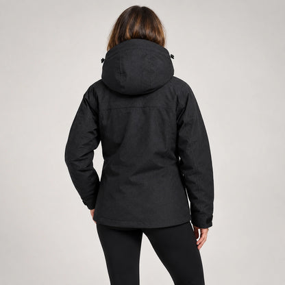 Brindal Hooded Shell Jacket — Black (apparel back)