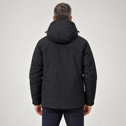 Draven Fleece Lined Jacket — Black (apparel back)