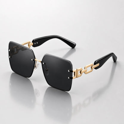 Delara Riviera Sunglasses — Black Black (sunglasses hero)