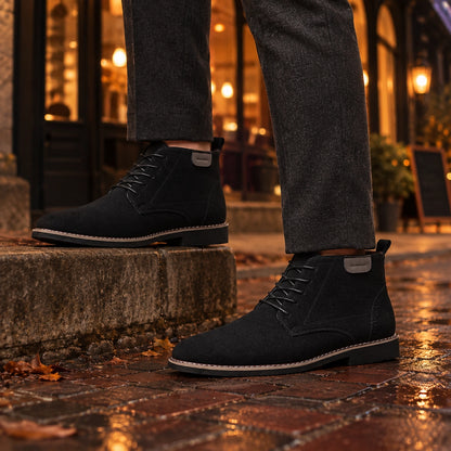 Halcourt Chukka Boots — Black (footwear environment 2)