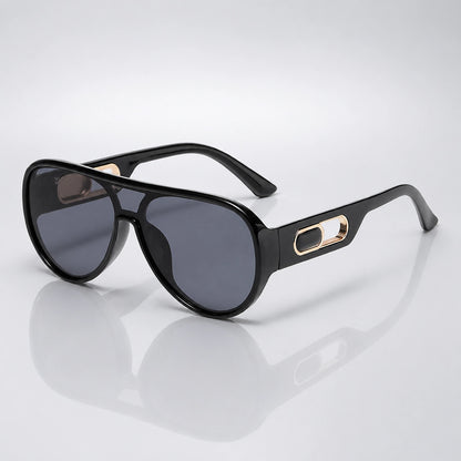 Quelra Toad Sunglasses — Black Frame Gray Film C1 (sunglasses hero)