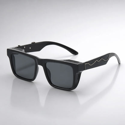 Halvon Ridgeway Sunglasses — Black Frame Gray Film (sunglasses hero)