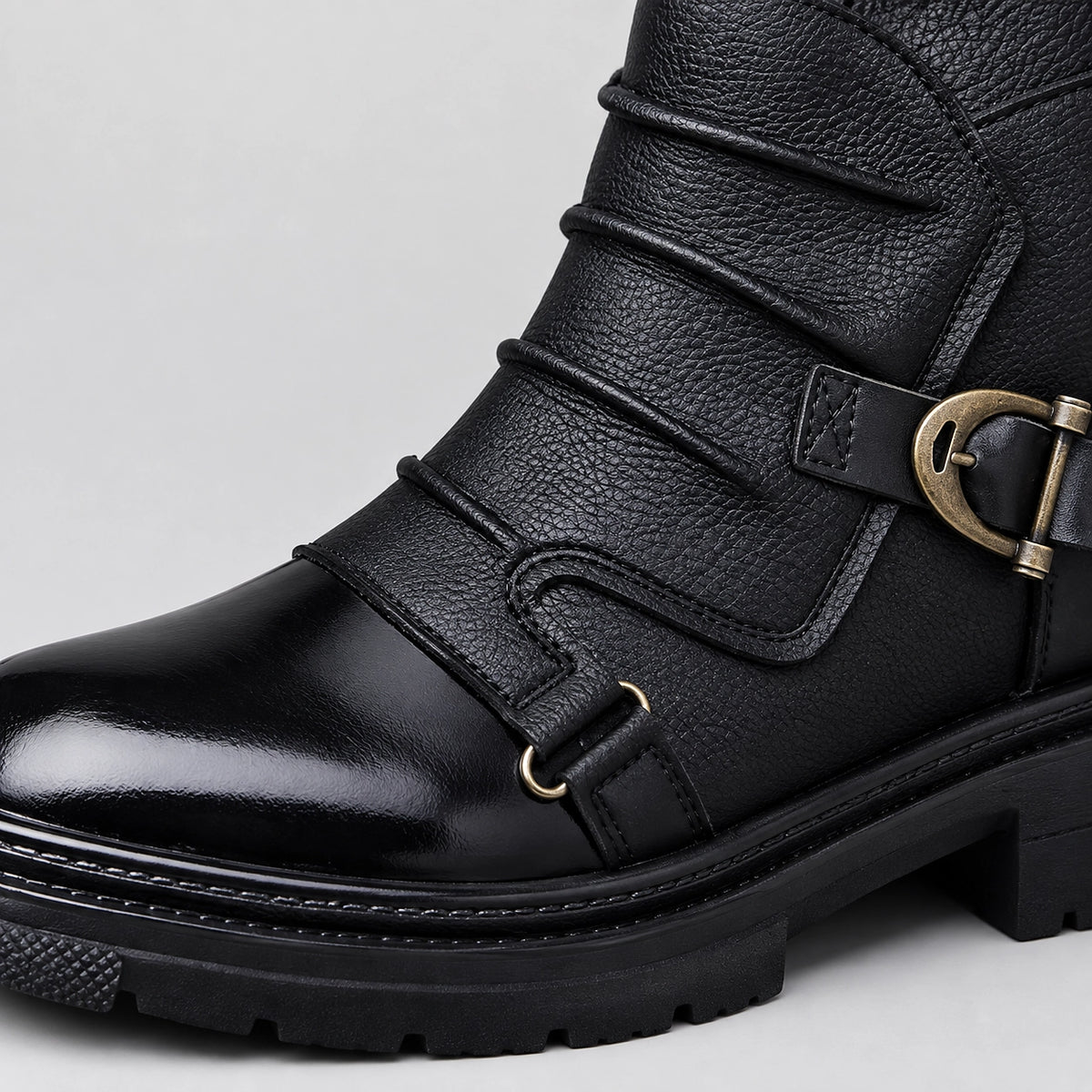 Harwick Leather Ankle Boots — Black (gm-cx63) Trendy Boots (mens shoe zoom)