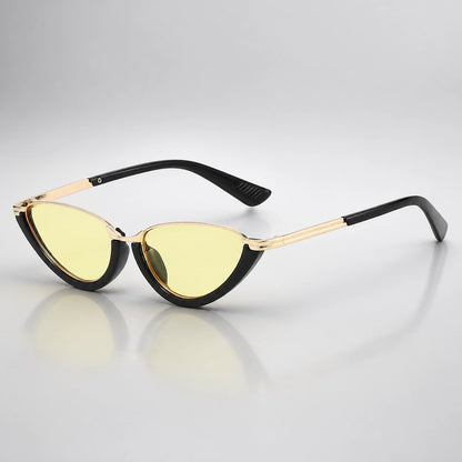 Dalvera Cat-Eye Sunglasses — Black & Gold 2 (sunglasses hero)