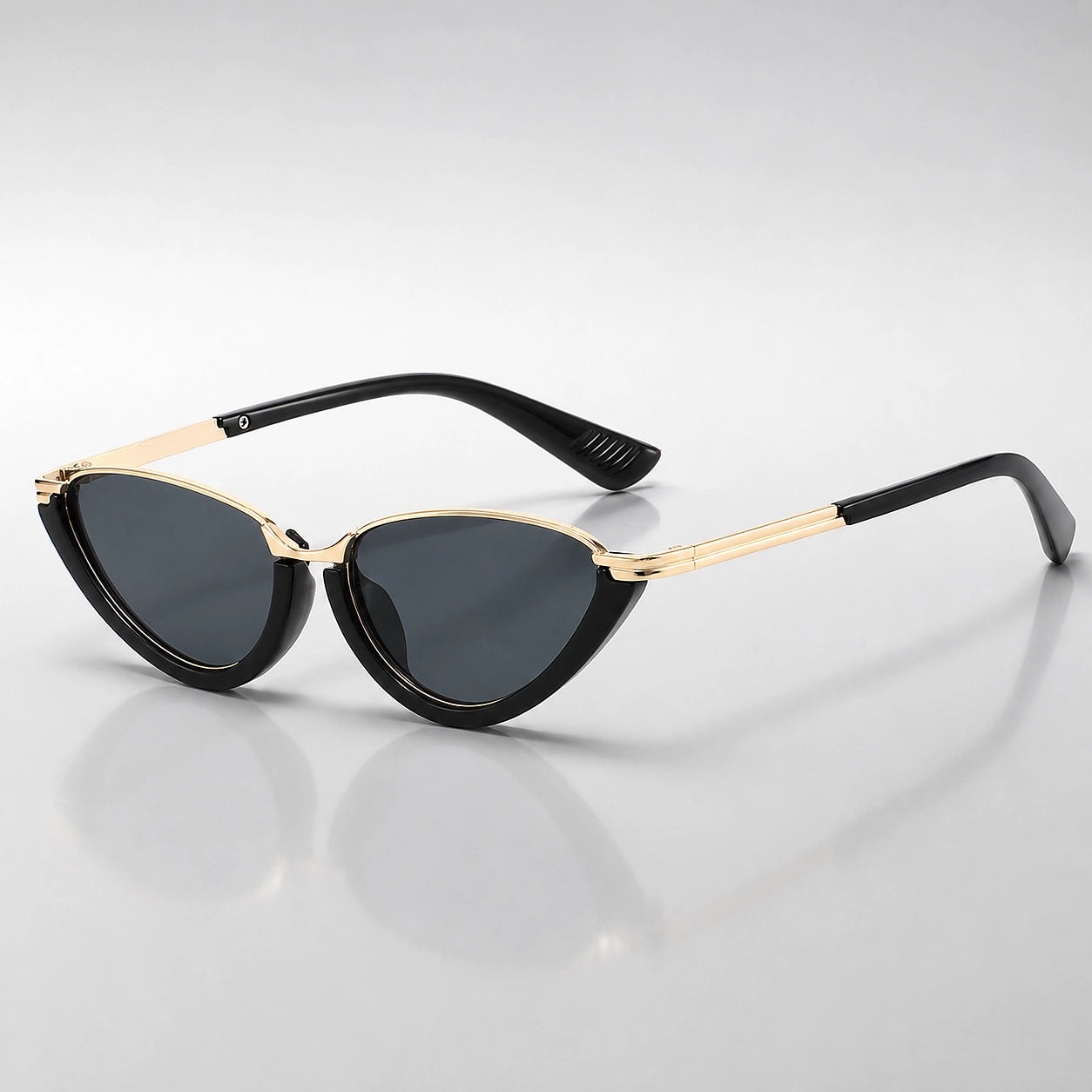 Dalvera Cat-Eye Sunglasses — Black & Gold (sunglasses hero)