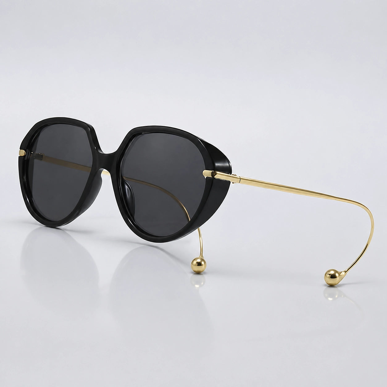 Halvara Brioso Sunglasses — Black & Gold (sunglasses hero)