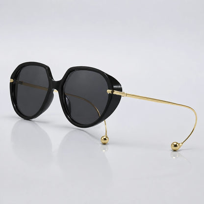 Halvara Brioso Sunglasses — Black & Gold (sunglasses hero)