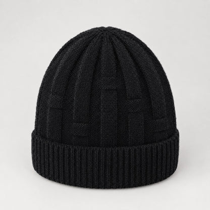 Drummond Wool Beanie — Black (headwear solo alt)