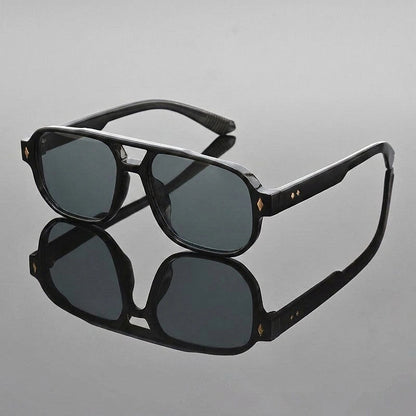 Quelro Aviator Sunglasses — Black (match anchor 1)