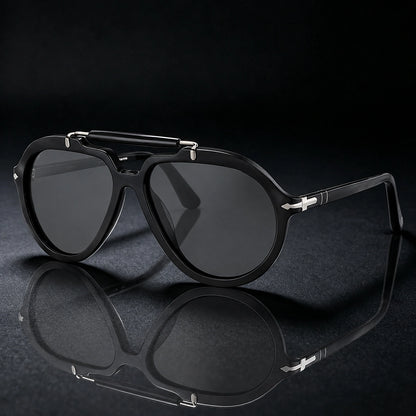 Quelto Aviator Sunglasses — Black (match anchor 1)
