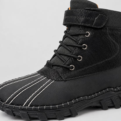 Broden Leather Duck Boots — Black (mens shoe zoom)