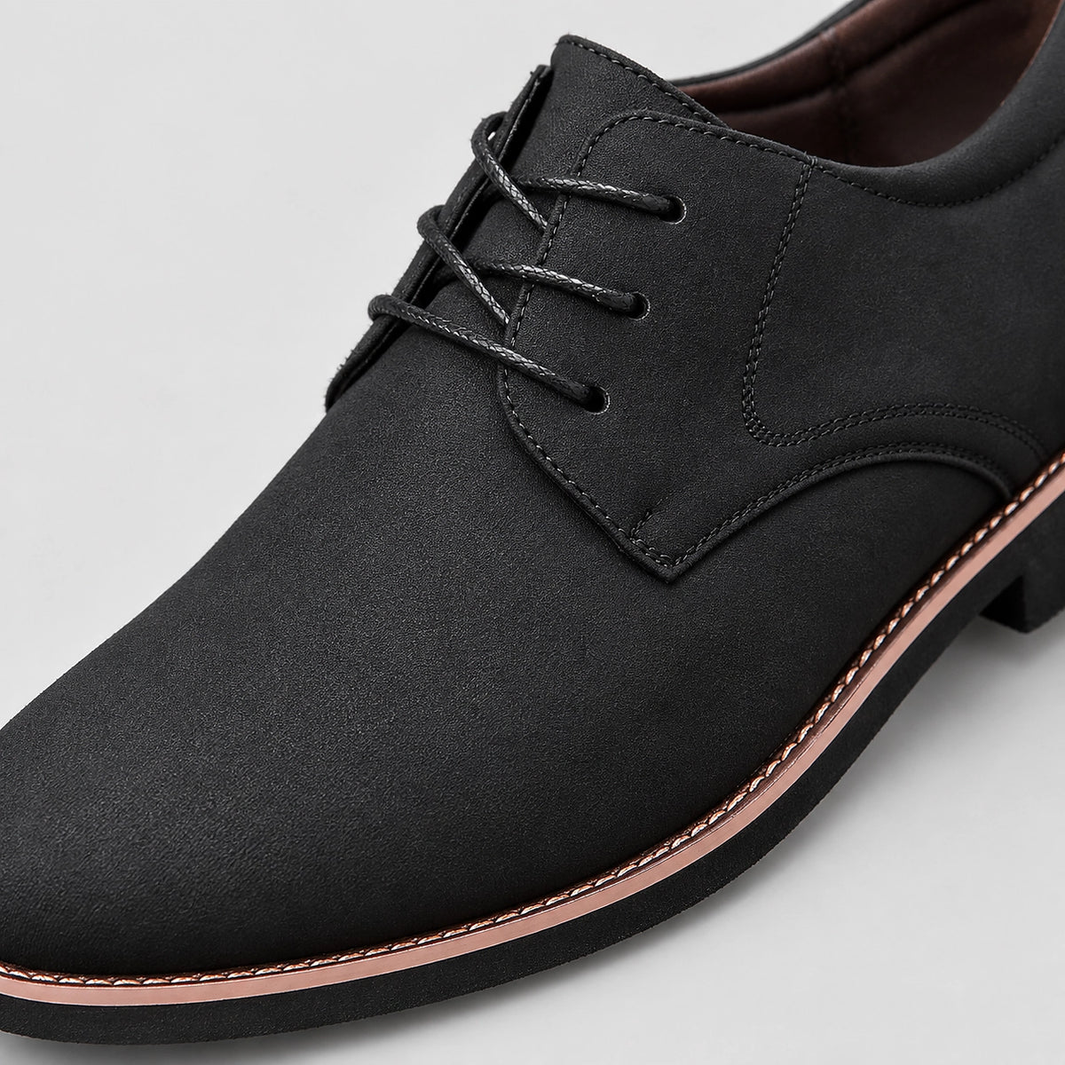 Halkirk Leather Derby Oxfords — Black (mens shoe zoom)