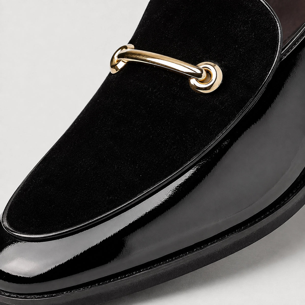 Dalcourt Leather Horsebit Loafers — Black (mens shoe zoom)