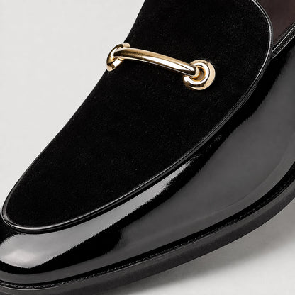 Dalcourt Leather Horsebit Loafers — Black (mens shoe zoom)