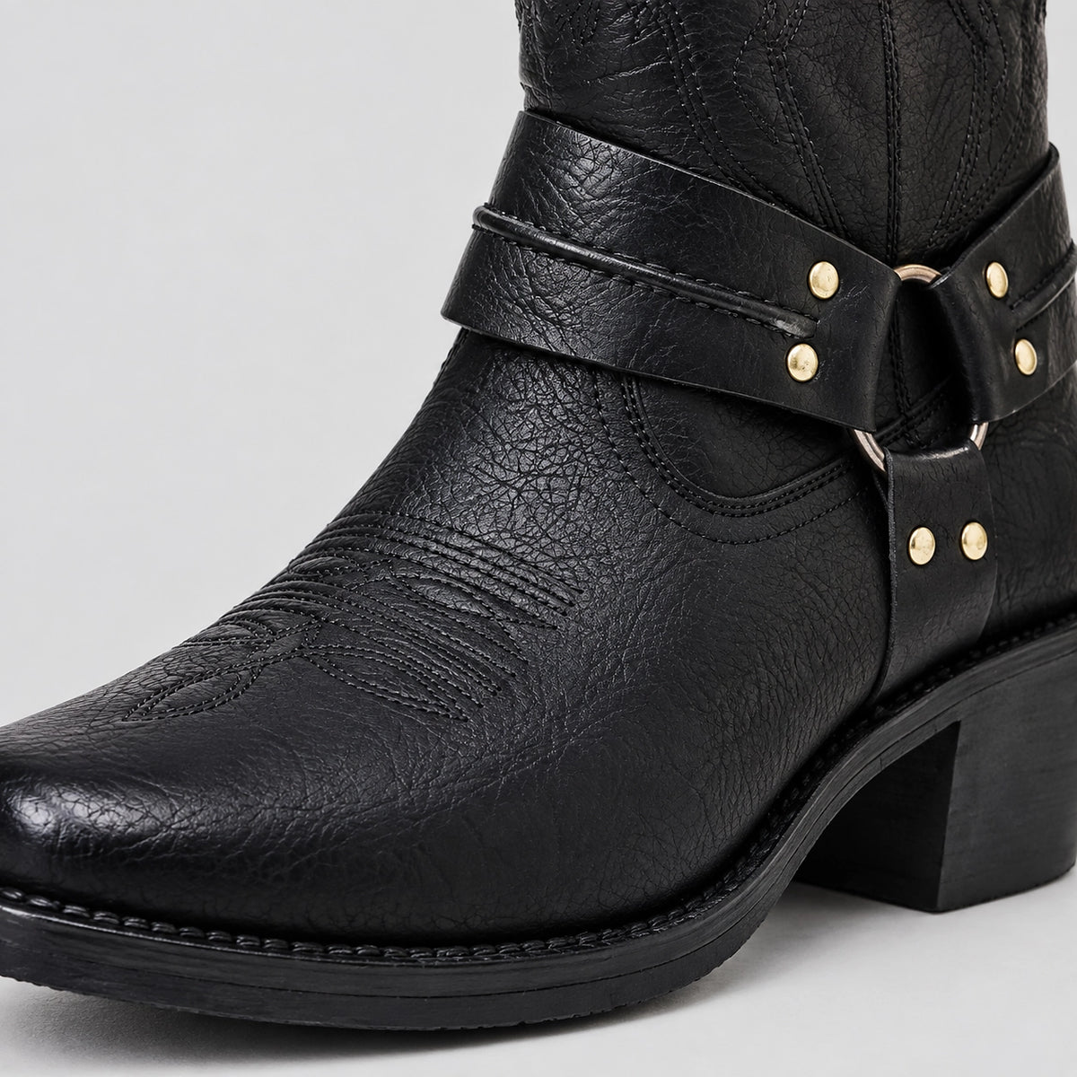 Durango Leather Western Boots — Black (mens shoe zoom)