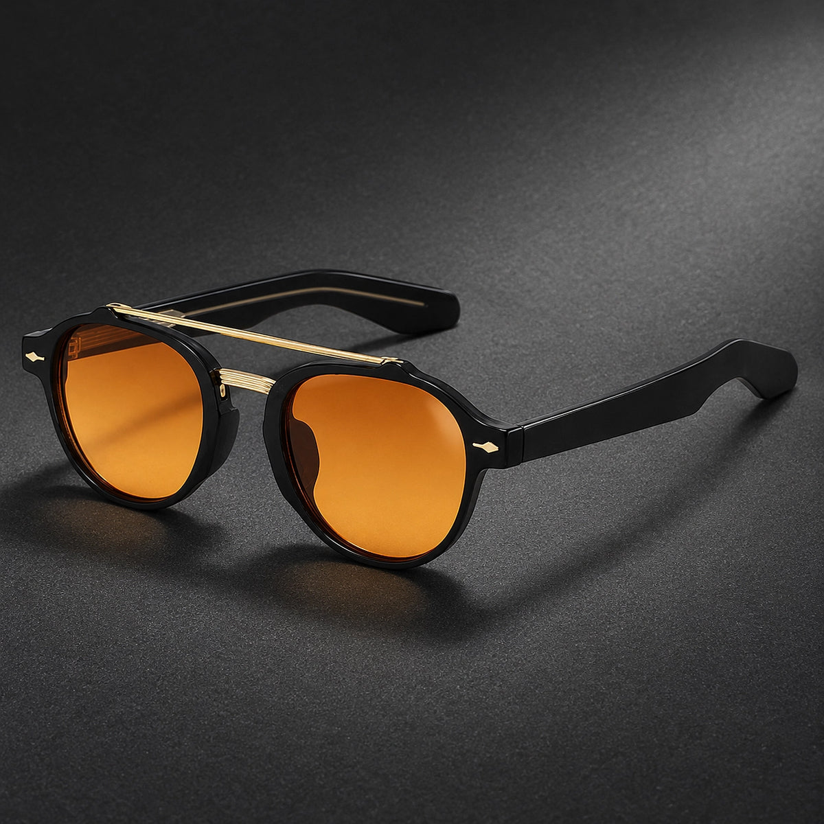 Dauro Phobyx Sunglasses — Black/orange (sunglasses hero)