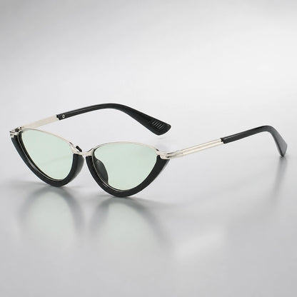 Dalvera Cat-Eye Sunglasses — Black & Silver 2 (sunglasses hero)