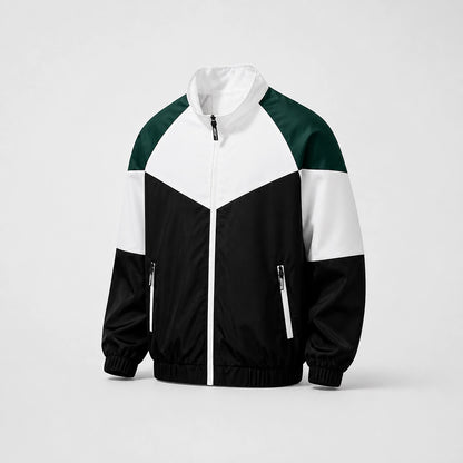 Halcor Colorblock Track Jacket — Black (studio solo)
