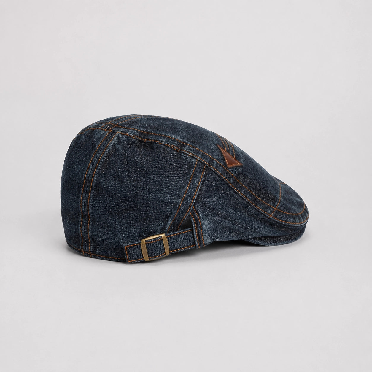 Halden Denim Beret — Black (studio solo alt)