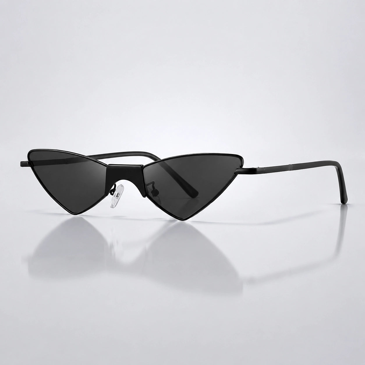 Delara Cat-Eye Sunglasses — Black (sunglasses hero)
