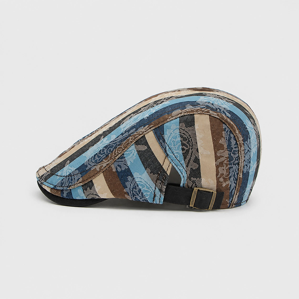 Delano Cotton Flat Cap — Blue (studio solo alt)