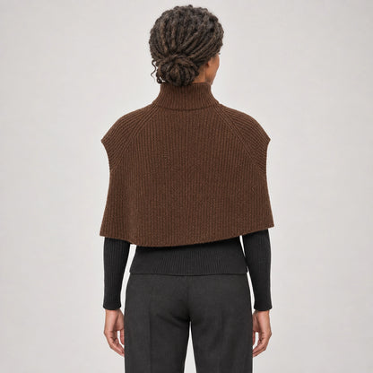 Broden Wool Blend Sweater — Brown (apparel back)