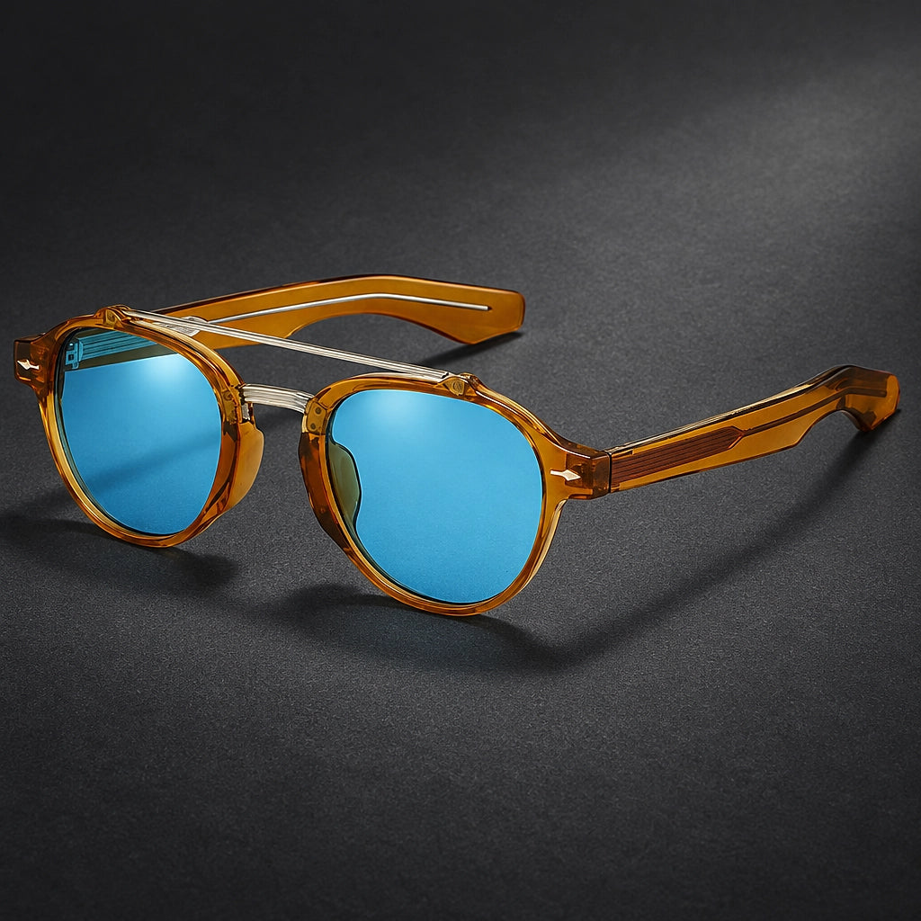 Dauro Phobyx Sunglasses — Brown/blue (sunglasses hero)