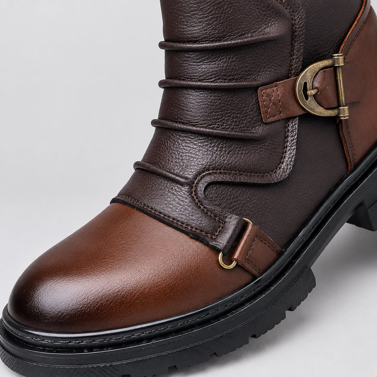 Harwick Leather Ankle Boots — Brown (gm-cx63) Trendy Boots (mens shoe zoom)