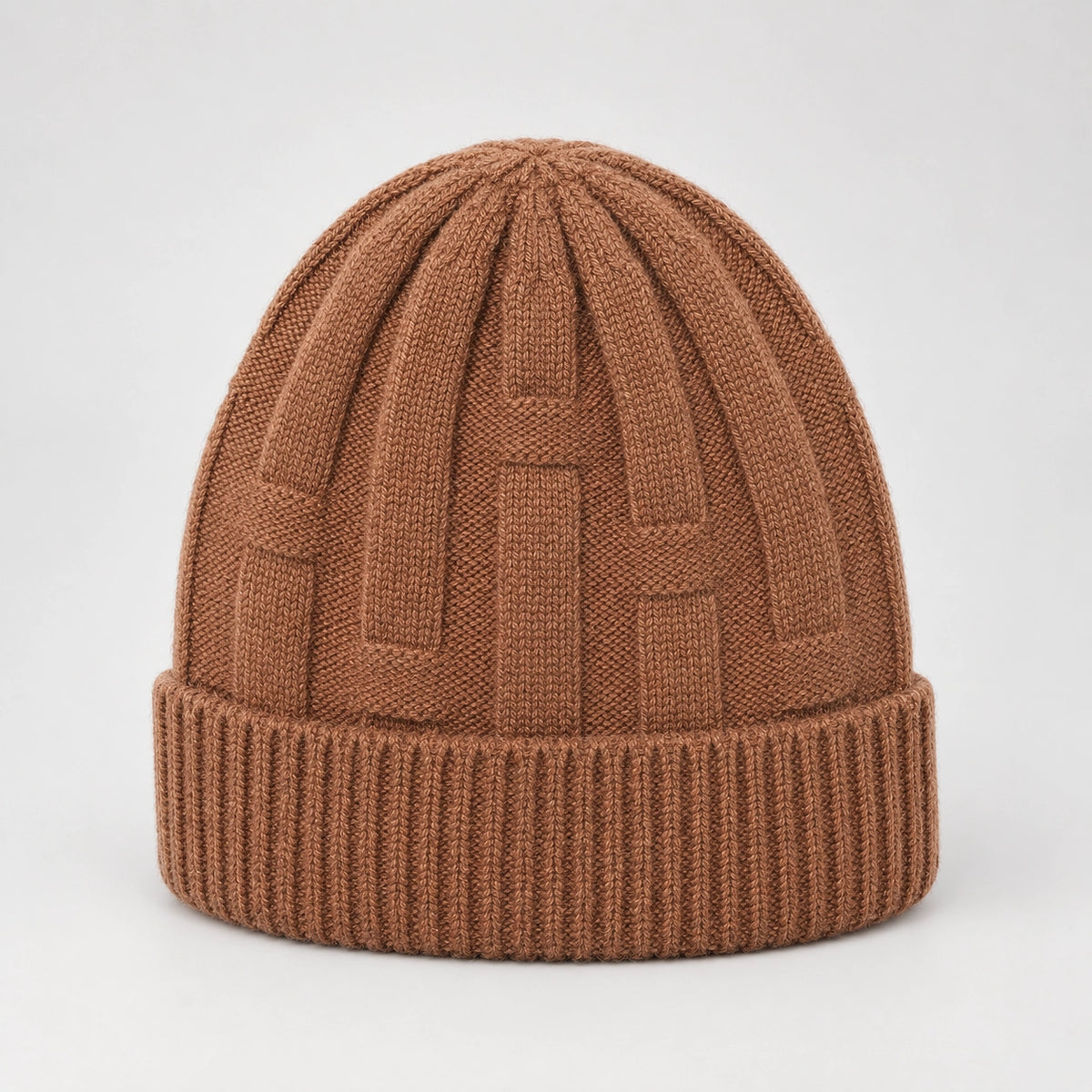 Drummond Wool Beanie — Brown (headwear solo alt)